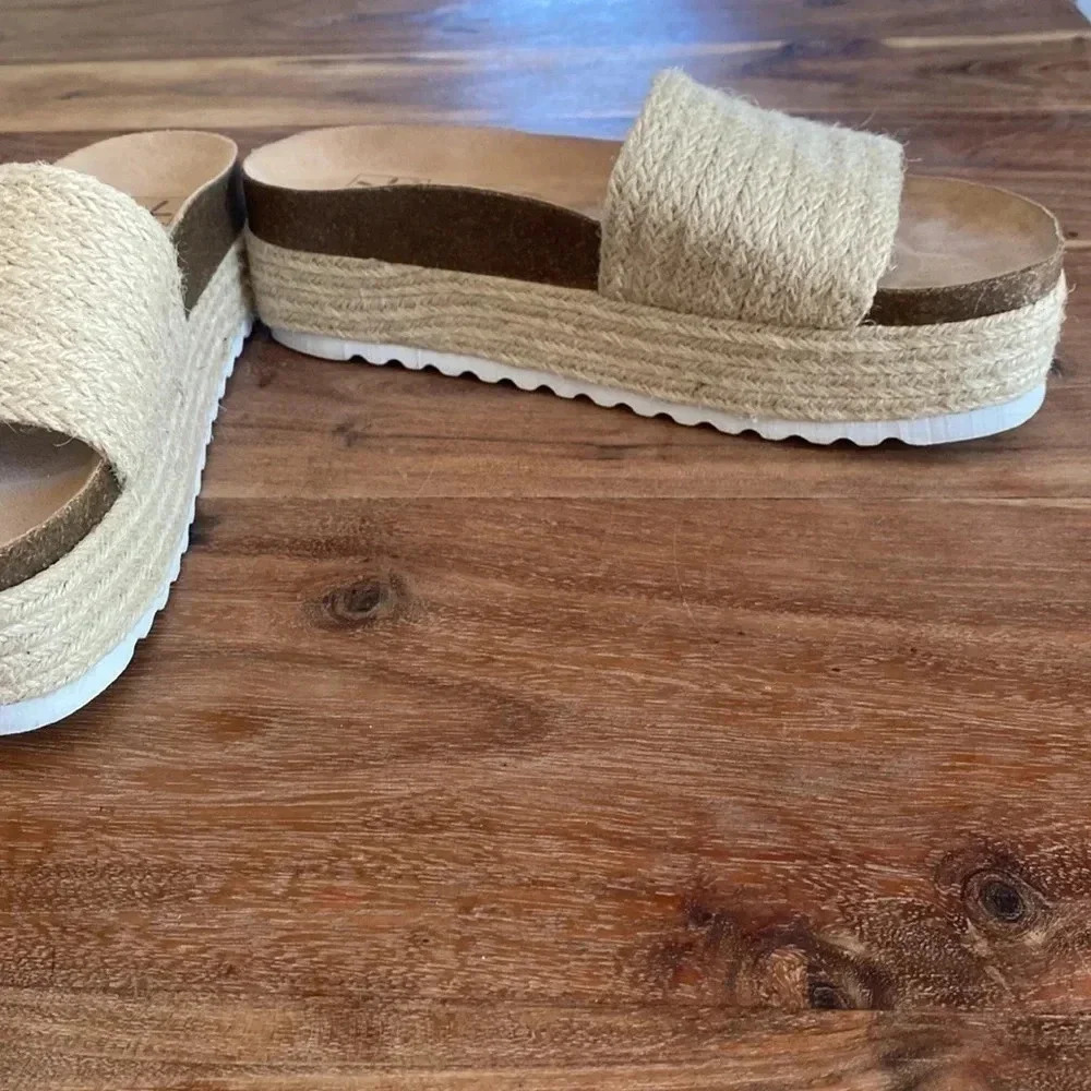 Laundry espadrille platform slides 10.5 - Picture 6 of 9